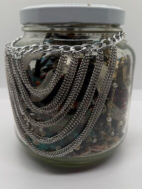 Large Multi Piece Jewelry Jar